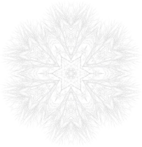 Kara's Treetop Snowflake white, .png