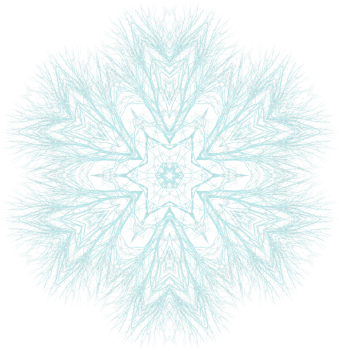 Kara's Treetop Snowflake blue, .png