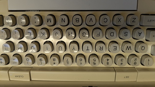 Typewriter 1, A series of typewriter pictures I took in an antique store