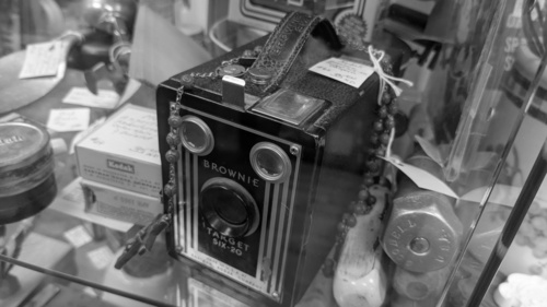 Vintage Camera, A vintage camera in an antique "mall"